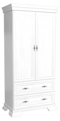 Produktbild von Garderobenschrank Kleiderschrank Schlafzimmerschrank Holzschrank Weiß