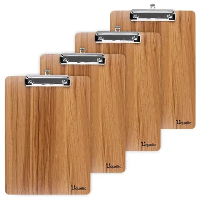 Image de Lot de 4 classeurs A4 avec finition en bois