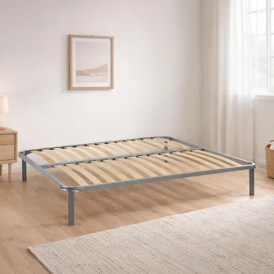 Produktbild von Dless-Doppelbettgestell, orthopädisches Untergestell aus Birkensperrholz mit 14 Latten, 100 %  Italy, 140 x 200 x 34 cm