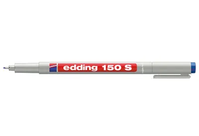 Produktbild von Edding 4-150003, Blau, Fein, Grau, Rund, Tinte auf Wasserbasis, Metall