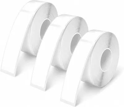 Obrázok produktu pre Termotransferová etiketa, 12 x 40 mm, 3 rolky, biela, pre termálne tlačiarne
