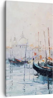 Produktbild von Bild auf Leinwand - Leinwandbild - Venedig Basilika - 45x80cm - Wand Bild - Wanddeko - Wandbilder - Leinwanddruck - Bilder - Kunstdruck - Wanddekoration - Leinwand bilder - Wandkunst - PA45x80-3662