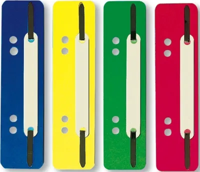 Produktbild von Einhänge-Heftstreifen PP 35x150mm sortiert VE=12x250 Stück