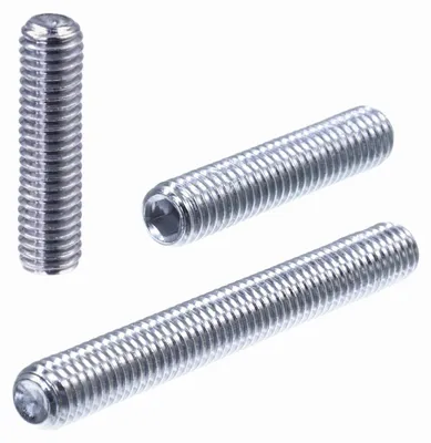 Produktbild von SECCARO Gewindestift mit Ringschneide M6 x 55 mm, Edelstahl V2A VA A2, DIN 916 / ISO 4029, Innensechskant, 20 Stück