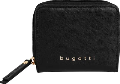 Zdjęcie produktu dla portfel bugatti Ella Zip Around Wallet Black Saffiano czarny