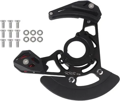 Productafbeelding van Fietskettinggids - Kettingbeschermer - Mountainbiken - CNC Aluminium - 32T-38T - Zwart