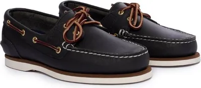 Produktbild von TIMBERLAND Damen - Amherst 2-Eye Bootsschuhe aus mittelblauem Vollnarbenleder - Nummer 40