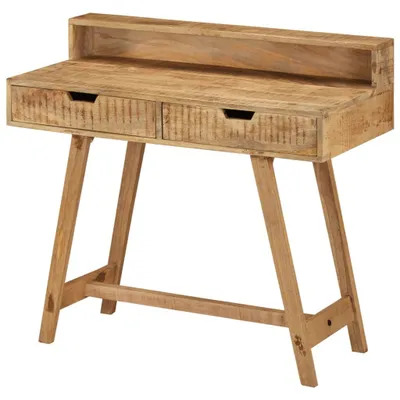 Produktbild von Schreibtisch 100x45x90 cm Raues Massives Mangoholz