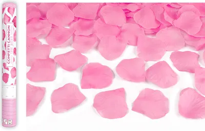Produktbild von Konfetti Kanone mit Rosenblättern 40cm rosa