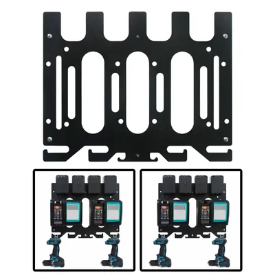 Produktbild von Wandhalterung für Makita Akkus & Ladegeräte Akkuhalter 18V 14,4V inkl. Montagematerial Halterung für Werkstatt und Garage