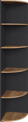 Produktbild von Vicco Eckregal Ecki, 40 x 180.6 cm, Anthrazit/Goldkraft Eiche