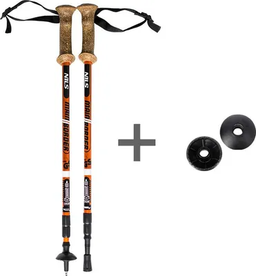 Image de Bâtons de trekking, réglables, légers, paire