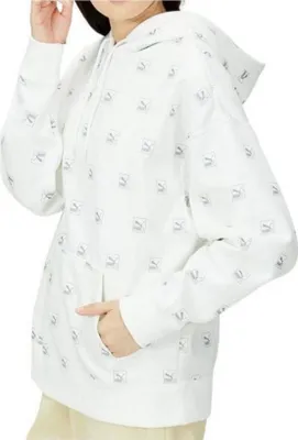 Imagen del producto de Puma. Sudadera con capucha "Brand Love" con estampado, modelo FL, referencia 53570602, talla: 176