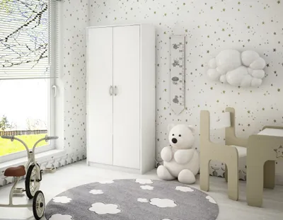 Immagine prodotto di Armadio con scaffali LUBA – larghezza 74 cm, bianco
