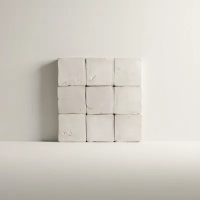 Produktbild von Chroma Rustikale Terrakottafliesen Weiß 10x10 cm