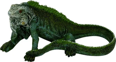 Produktbild von Dekofigur Leguan sitzend 17 x 8 cm grün