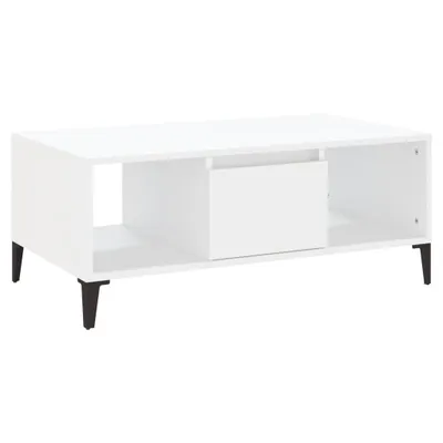 Produktbild von （Robust Möbel）Satztische/Couchtisch elegantes Design - Wohnzimmertisch - Weiß 90x50x36,5cm Holzwerkstoff - Couchtische DEMöbel795103