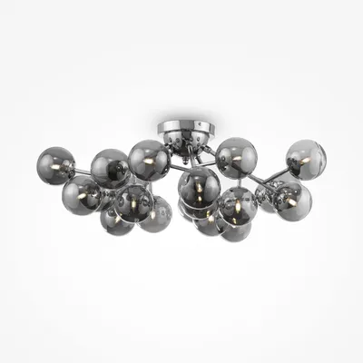 Produktbild von Maytoni Moderne Deckenleuchte Dallas 20xG9 excl. in Chrom aus Metall Glas 28 W für Küche, Schlafzimmer, Wohnzimmer, Esszimmer, Lobby