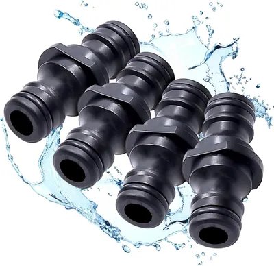 Produktbild von Sillar 4x Nypel Adapter für Gartenschläuche – Schnellkupplung Verbinder 1/2, 3/4, 5/8 Zoll