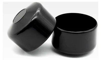 Produktbild von 4 Stück Zaunkappen Schwarz für Außenmaß Ø 60mm, Pyramide Rund Zaunpfostenkappen