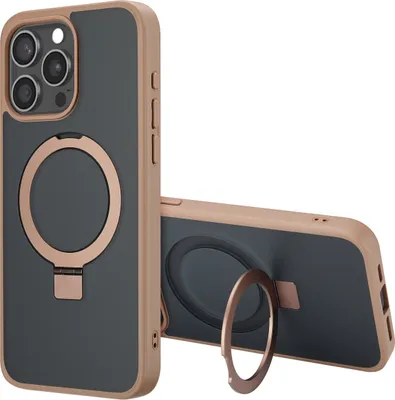Obrázek produktu pro Accezz Ring Stand Backcover s MagSafe iPhone 15 Pro Max – hnědý