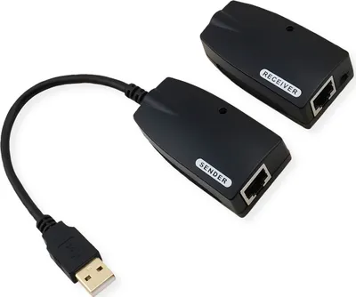 Zdjęcie produktu dla VALUE 12.99.1123, USB-A, RJ-45, USB-A, RJ-45, 0,15 m, Czarny