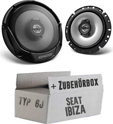 Produktbild von Lautsprecher Boxen Kenwood KFC-S1766 - 16,5cm 2-Wege Koaxialsystem Auto Einbausatz - Einbauset passend für Seat Ibiza 6J - justSOUND