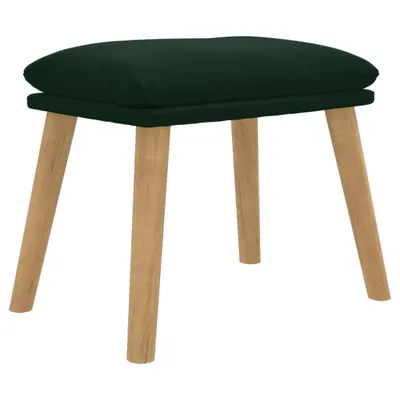 Zdjęcie produktu dla vidaXL Podnóżek aksamitny ciemnozielony 45x29,5x35 cm