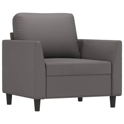 Produktbild von vidaXL Sessel Grau 60 cm Kunstleder