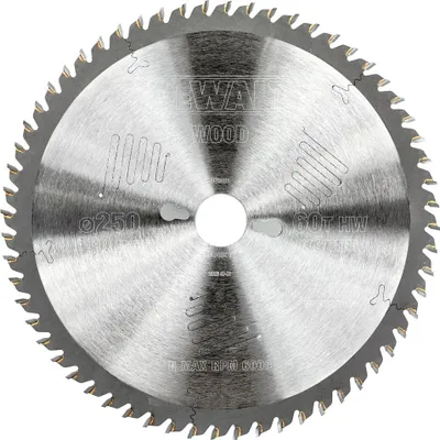 Image de Lame de scie circulaire Ø250x30mm 60 dents DEWALT DT4351-QZ Extreme Workshop