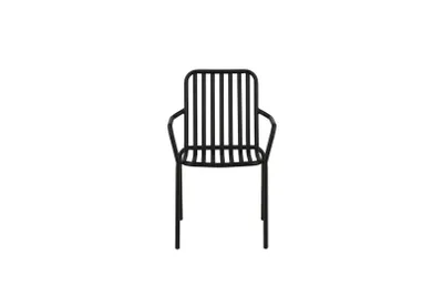 Image de Peking chaise de jardin empilable noir.