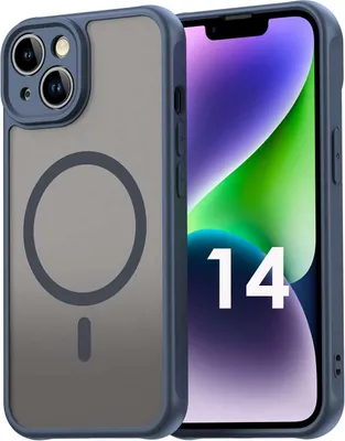 Produktbild von Handyhülle für Apple iPhone 14 Matt Case Schutzhülle Kratzfest Passgenau Blau