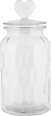 Immagine prodotto di Coperchio per barattolo Clayre & Eef Ø 11x24 cm Vetro trasparente