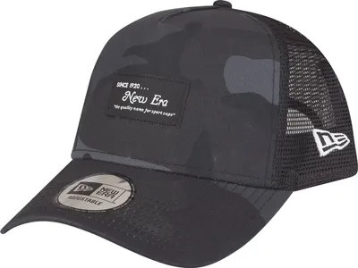 Zdjęcie produktu dla Czapka New Era Adjustable A-Frame Trucker Cap - BRAND PATCH ciemna