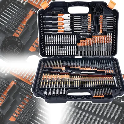 Produktbild von KRAFT&DELE | Bohrer- und Bit Set, 246 Stück, V-Line, für Holz, Stein und Metall, Zubehör Bohr- und Schraubwerkzeuge