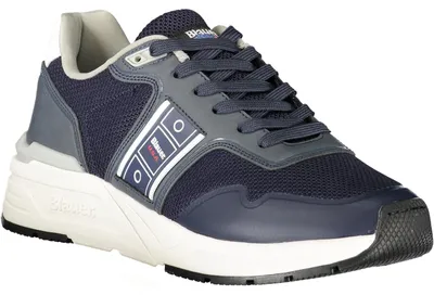 Produktbild von Blauer Herrensportschuh in Blau mit Kontrasten und Applikationen