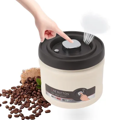 Image de Boîte de conservation pour café, hermétique - Étanchéité sous vide - Récipient de stockage alimentaire - Acier inoxydable 304 - 750 ml - Qualité alimentaire