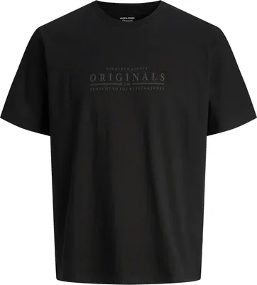 Produktbild von Jack&Jones Übergrößen T-Shirt schwarz JORCATSKILLS