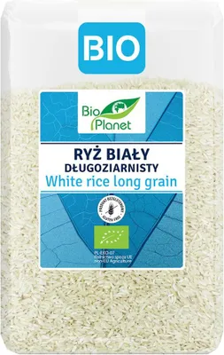 RYŻ BIAŁY DŁUGOZIARNISTY BEZGLUTENOWY BIO 2 kg - BIO PLANET