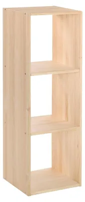 Produktbild von Astigarraga Kit Line Dinamic | Modulares Regal Würfel Holzregal,Fächer:3x1 (105,4x36,2x33cm)