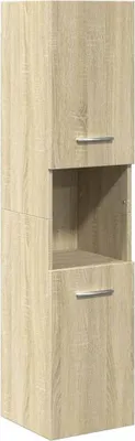 Obrázok produktu pre vidaXL Kúpeľňová skrinka Sonoma Oak 30x30x130 cm Materiál dreva