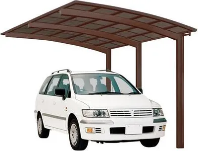 Produktbild von Einzelcarport Ximax Portoforte Typ 110 Aluminium eloxiert 270,4x495,4 cm braun matt