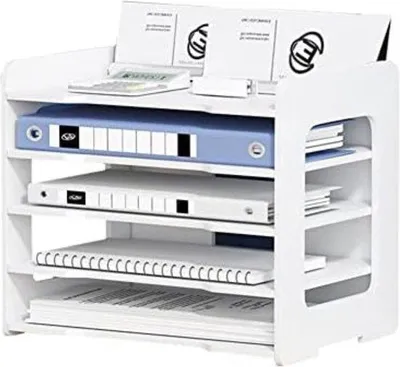 Produktbild von Famanu Büro Organizer Dokumentenablage - 5 Etagen - Weiß