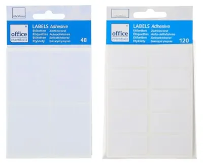 Immagine prodotto di Etichette Autoadesive Bianco 2 Assortiti