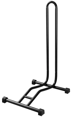 Produktbild von WELLGRO Fahrradständer - Stahl, sicherer Stand - Farbe schwarz, weiß oder silber wählbar, Farbe:Schwarz