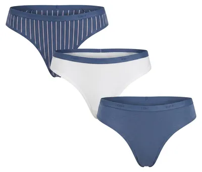 Produktbild von DIM 3er-Pack Damen-Stretch-Tangas aus Baumwolle mit Taschen D4C19