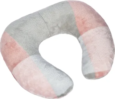 Obrázek produktu pro Polštářek cestovní podkova - 30x35 cm - Růžová,Šedá