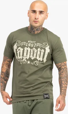 Immagine prodotto di Maglietta Herren normale Passform CRASHED Olive/Sand 3XL Tapout