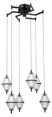 Image de Lampe suspendue LED 30W FUENTE PND-34395-6-BK Italux