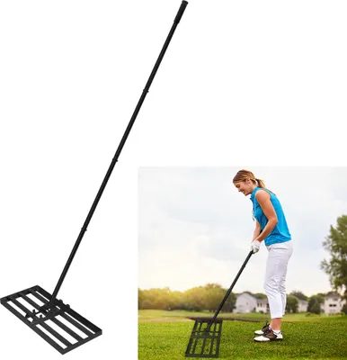 Obrázek produktu pro LARS360 75x25cm Stěrka na trávník Kovová stěrka na trávník Stěrka na trávník pro odstraňování písku Nivelační stěrka Golf Zahradní nářadí na trávu Nářadí na trávník pro golfové hřiště